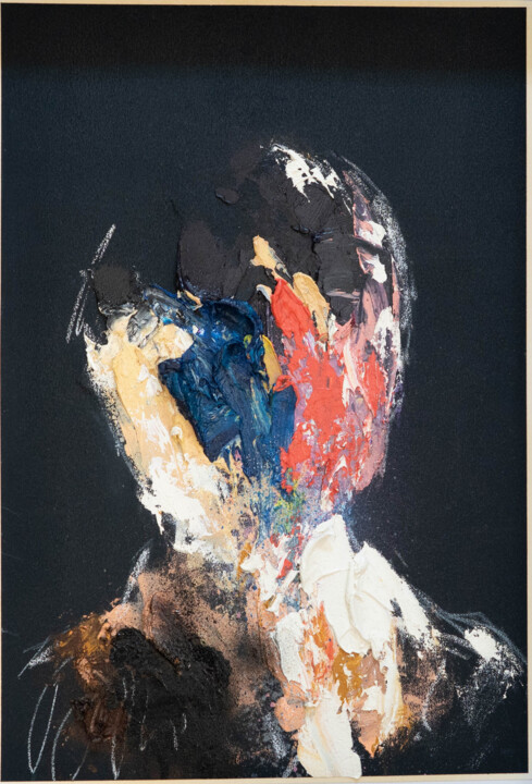 TITLE "mirror series UNTITLED Portrait" 绘画, 15.3x10.6 in