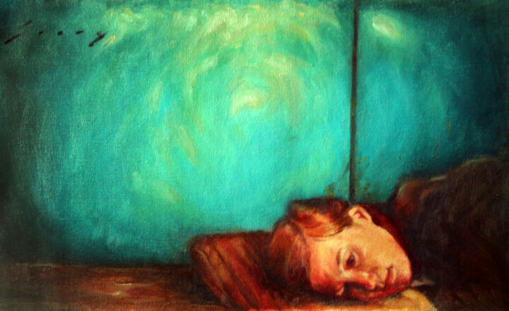 Peinture intitulée "Daydreamer" par Kavinda Silva, Œuvre d'art originale, Huile