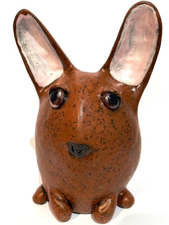 Funny Sweet Rabbit 雕塑, 7.5x5.5 in