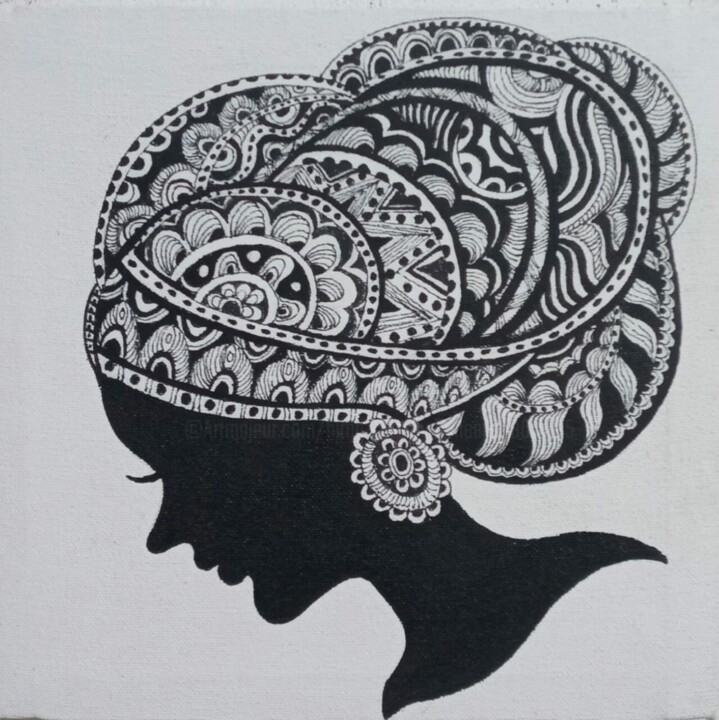 Ethereal Elegance 绘画, 15x15 in