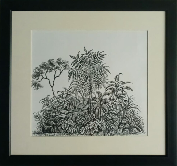 Enchanting Flora 绘画, 16x17 in