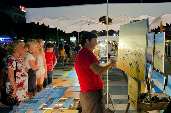 Photographie intitulée "Le peintre" par Frederic Dupuy, Œuvre d'art originale, Photographie numérique