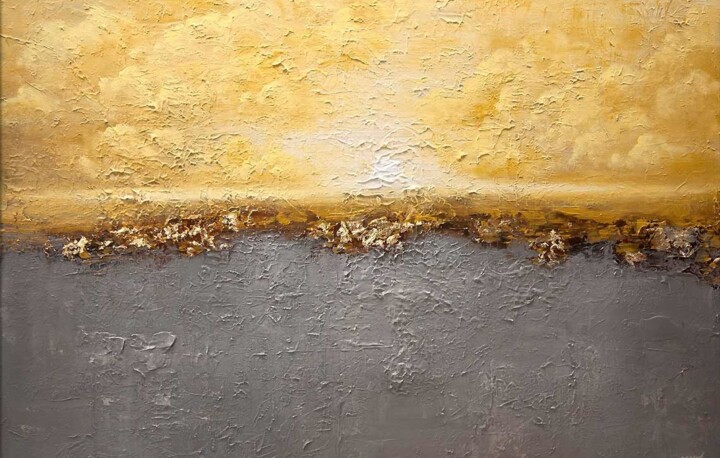 Golden Sunset 绘画, 40x60 in