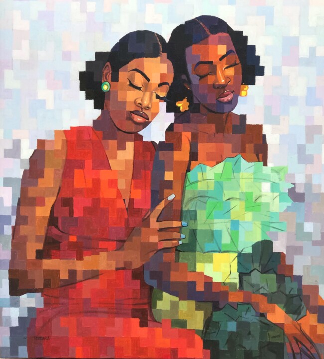 绘画,  48x42 in 