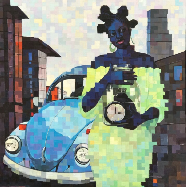 绘画,  54x54 in 