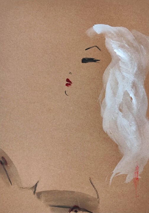 Tekening getiteld "Vivi" door Olesya Nikolaeva, Origineel Kunstwerk, Inkt