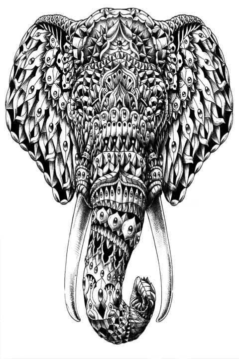 Tribal Splendor 绘画, 60x40 in