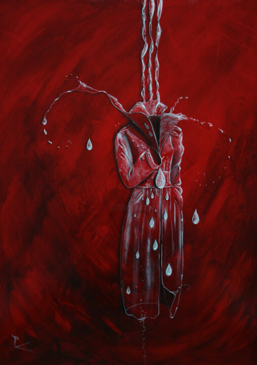 pluie haute couture 绘画, 31.5x23.6 in