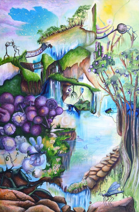 Mushroom spot 绘画, 35.4x23.6 in