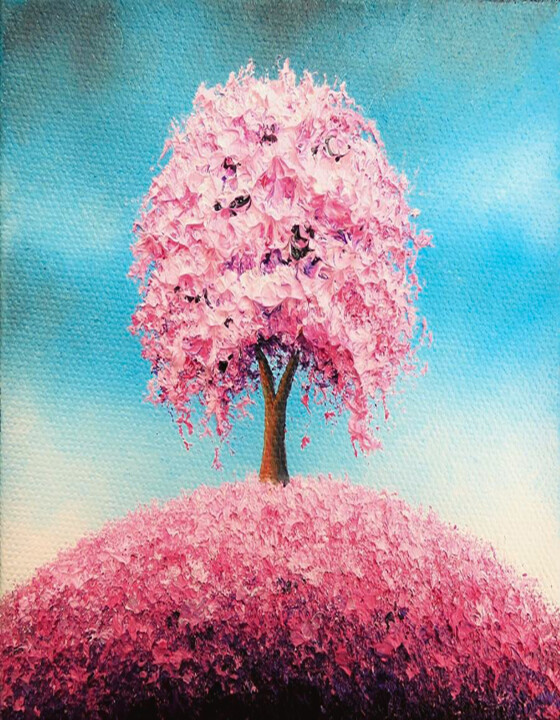 제목이 "Pretty in Pink"인 미술작품 Sandaruwan Kumarasinghe로, 원작, 아크릴