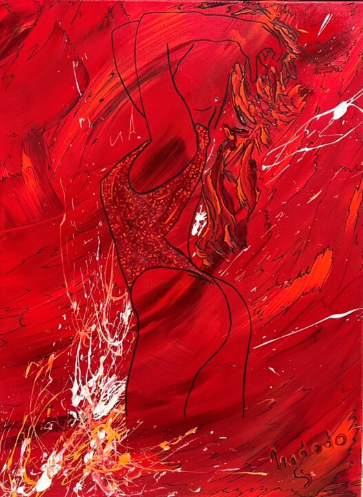Splash 绘画, 31.9x23.6 in