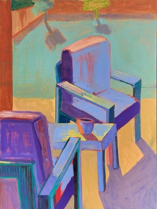Patio Chairs 绘画, 40x30 in