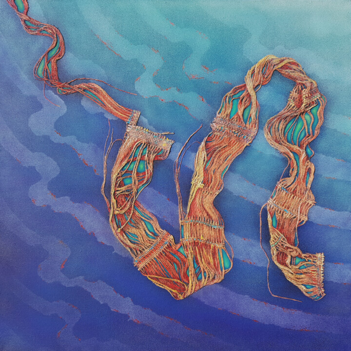 Peinture intitulée "Danser, tomber, dan…" par Jean-Roch Klethi, Œuvre d'art originale, Huile Monté sur Châssis en bois