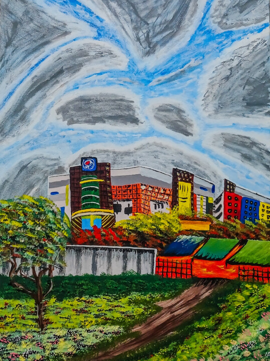 My School 绘画, 28x22.8 in