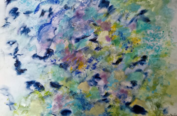 Painting titled "Envolée" by Dominique Bertrand, Original Artwork, Acrylic