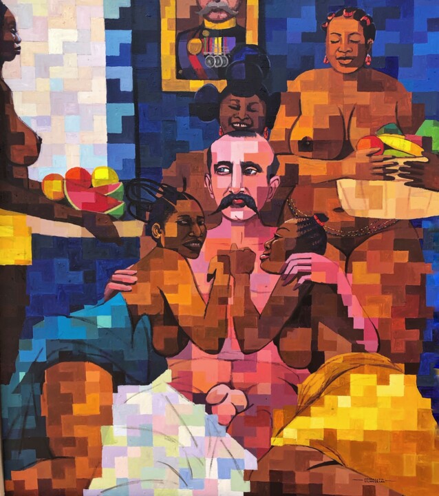 绘画,  48x42 in 