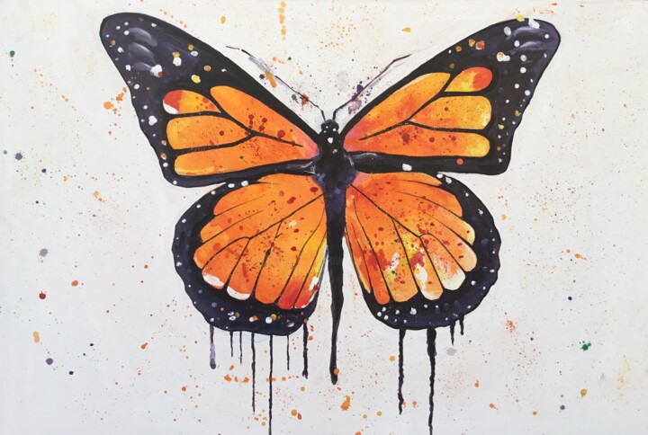 Fragile Wings of Amber 绘画, 30x40 in