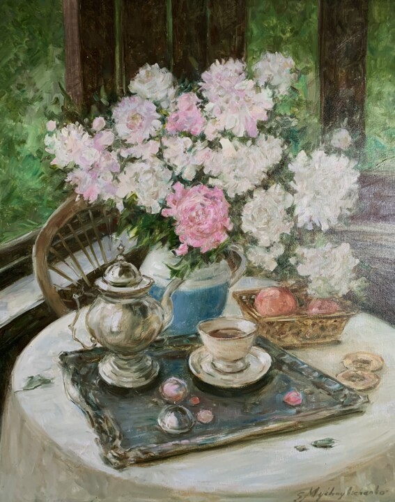 Spring still life 绘画, 27.6x23.6 in