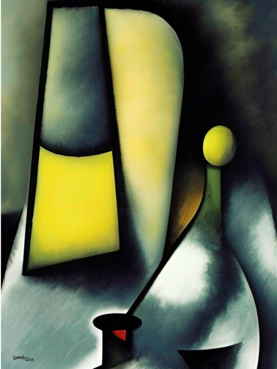 Still life in gray 绘画, 31.5x23.6 in