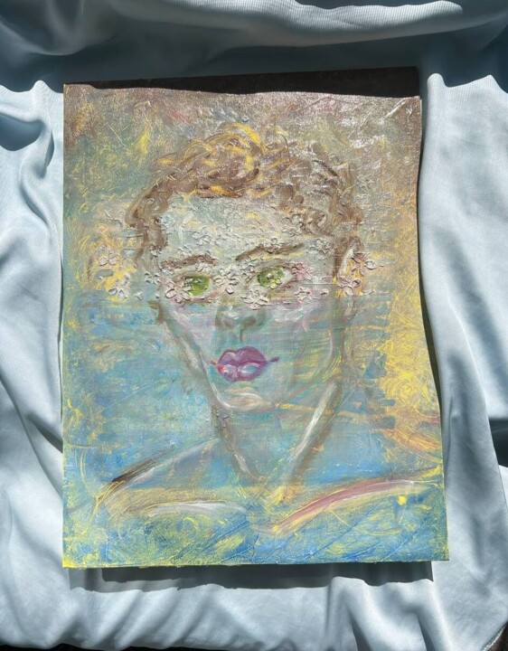 Цветок 绘画, 15.8x11.8 in