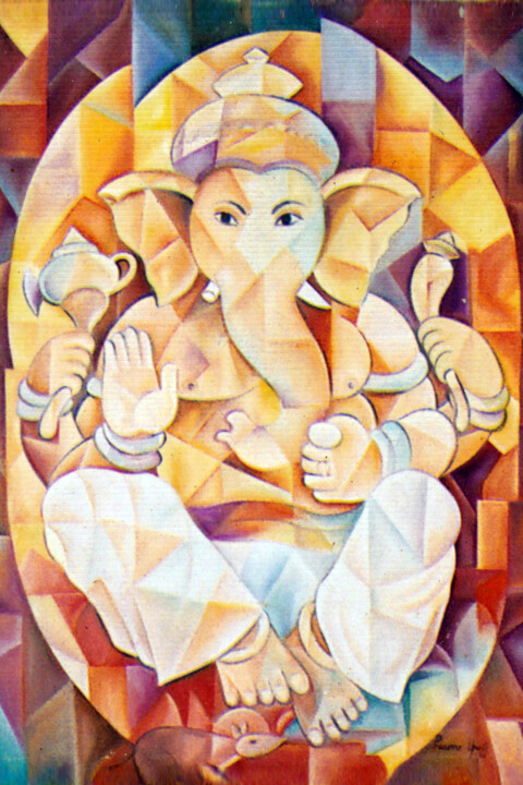 Lord Ganesh 绘画, 36x24 in