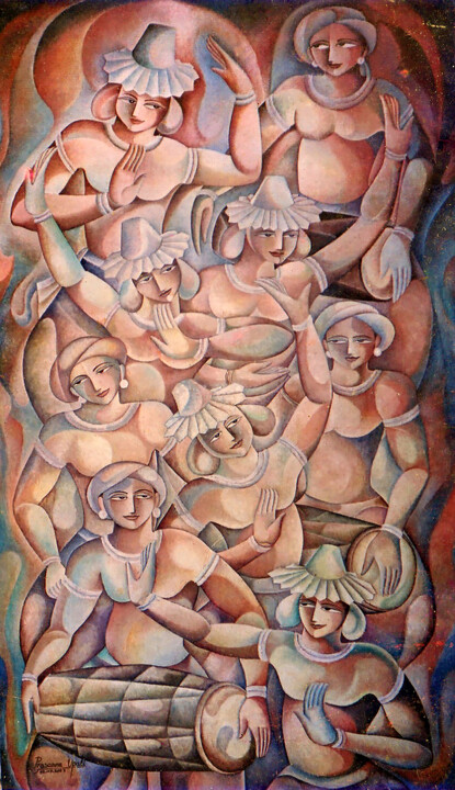 绘画,  55x36 in 