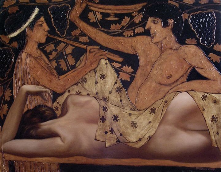 Сон менады 绘画, 27.6x35.4 in