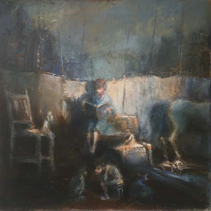 绘画,  19.7x19.7 in 