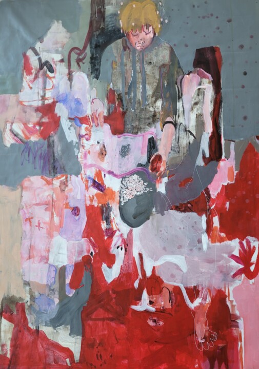 La trouilloteuse - The punch Hole 绘画, 53.5x35 in