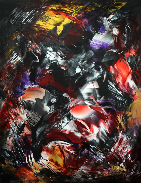 Painting titled "Eternal Note I" by Paresh Nrshinga F R S A, Original Artwork, Acrylic Mounted on Wood Stretcher frame