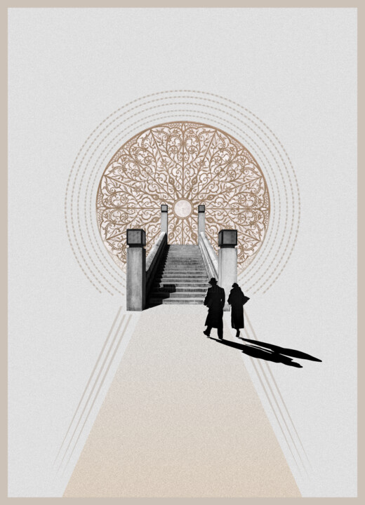 Abydos - Collage 376 数字艺术, 19.7x14.2 in