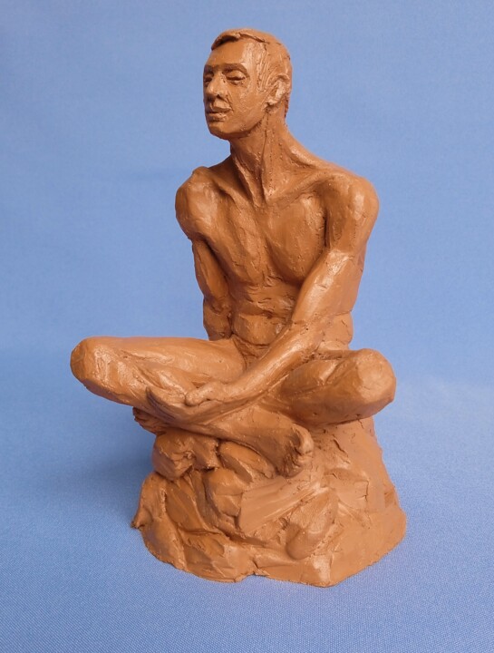 Contemplation 雕塑, 7.9x4.5 in