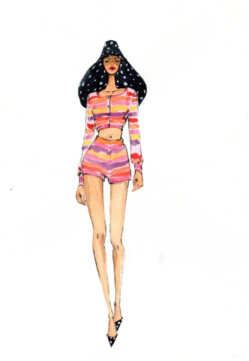 Fashion 11 绘画, 11.6x8.3 in