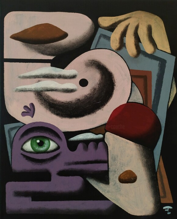 Le rappel 绘画, 16.1x13 in