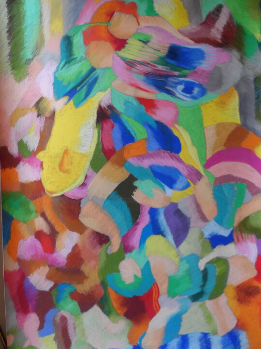 Girafe 绘画, 39.4x27.6 in