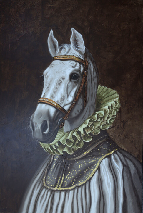 Equine Fashion II Schilderij, 36x24 in