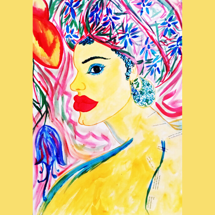 Poesia 绘画, 15.8x15.8 in