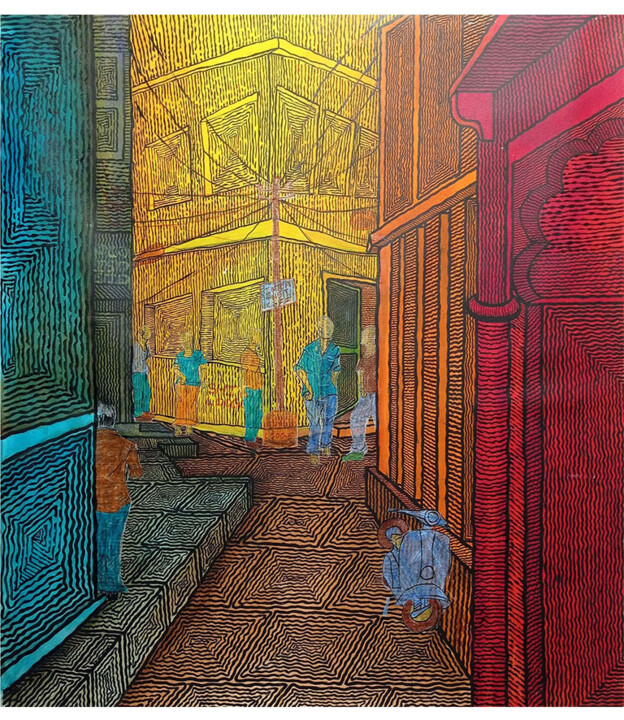 绘画,  45x39 in 