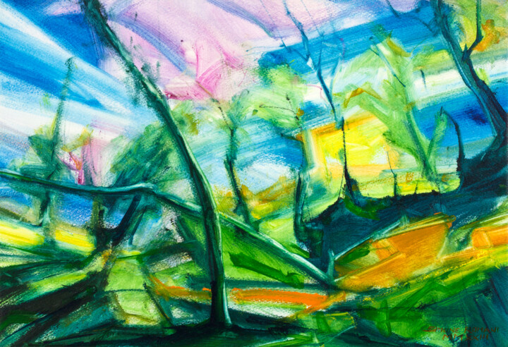 One of us will have to fall Tablo, 12,8x18,9 in