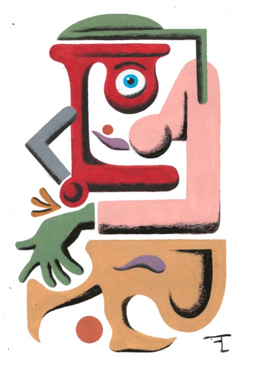 La joyeuse foulée 绘画, 11.8x8.3 in