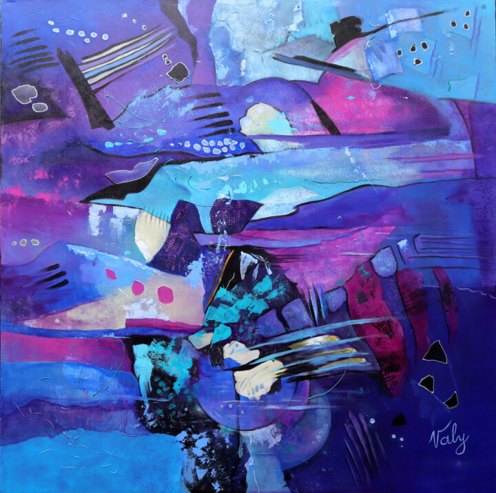 Nuit cosmique 绘画, 39.4x39.4 in