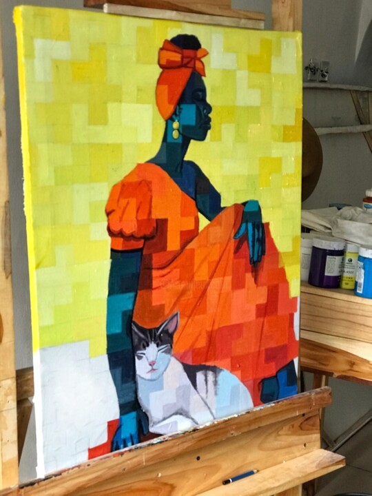 Steps of the making of the work