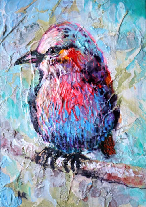 BIRD 5 Painting, 7.1x4.9 in