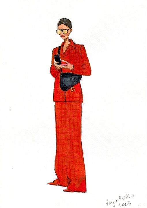 Fashion 12 绘画, 11.6x8.3 in