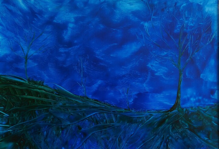 NAISSANCE DE LA FORET 2024-7 绘画, 8.3x12.2 in