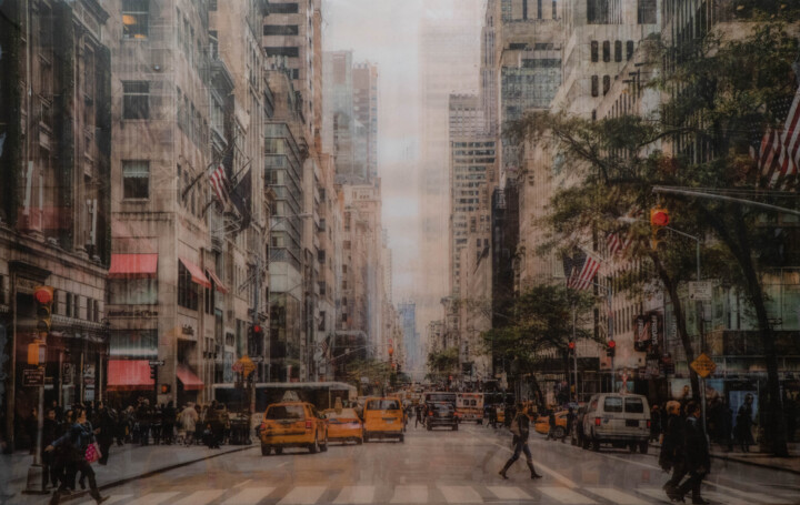 Title "New York" 绘画, 21x32.8 in