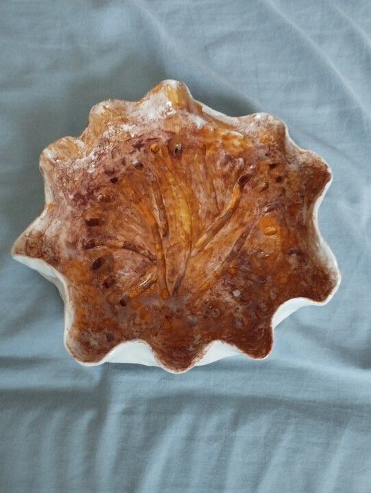 Sculpture titled "Plato aperitivo" by María Rosario Aladro Loza, Original Artwork, Ceramics