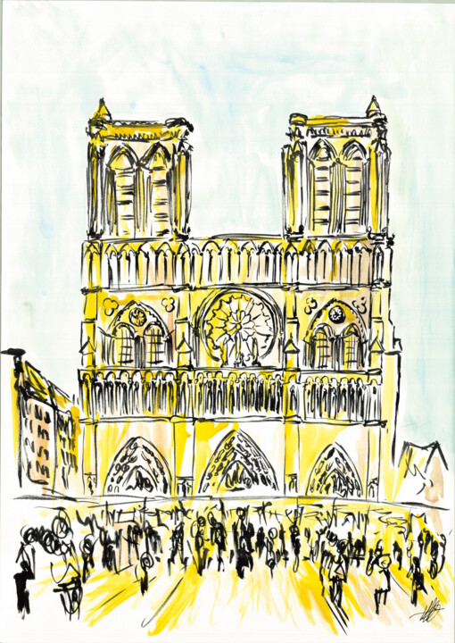 Notre Dame Pittura, 16,1x11,4 in
