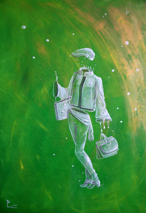 shopping 绘画, 31.5x23.6 in