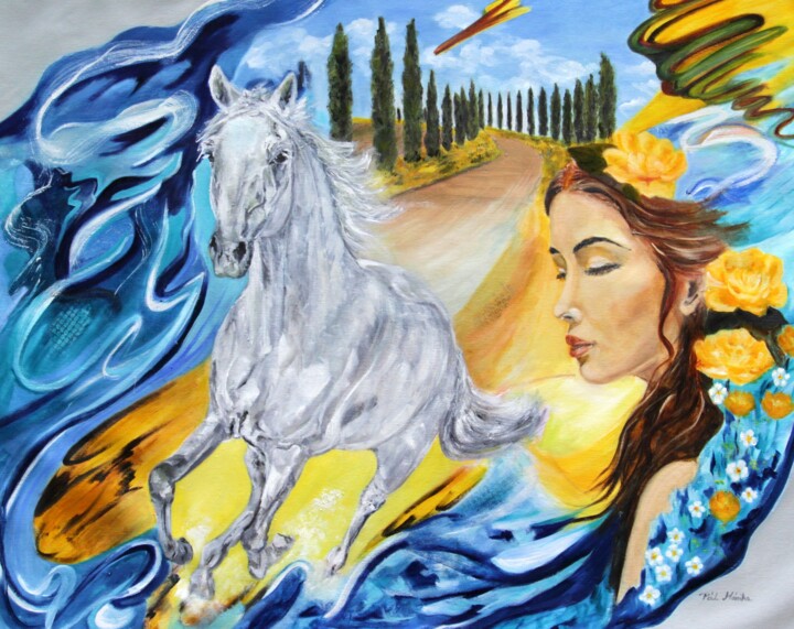 Free Soul 绘画, 27.6x35.4 in